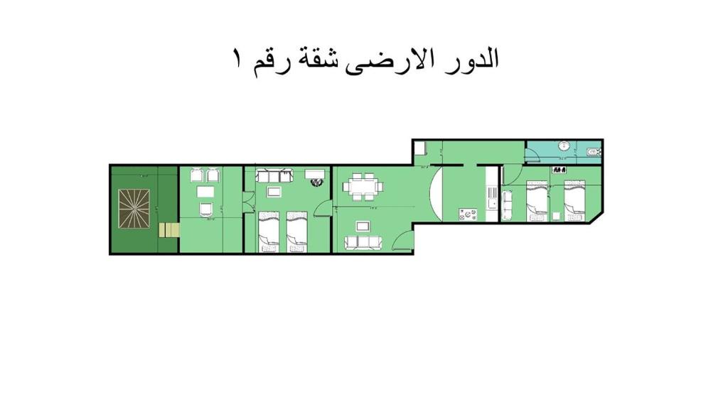 Marina El Alamein Apartment | 1or2 Ground Chalets 2 Bedrooms villa114 Green Beach