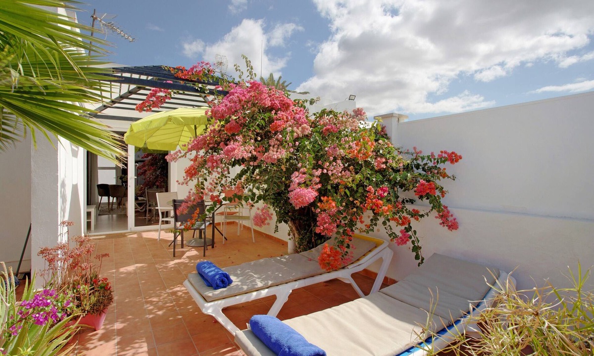 Sonnenland Apartment | Bungalow Aloe Dunas: jardín, piscina compartida y Wi-Fi rápido en Maspalomas