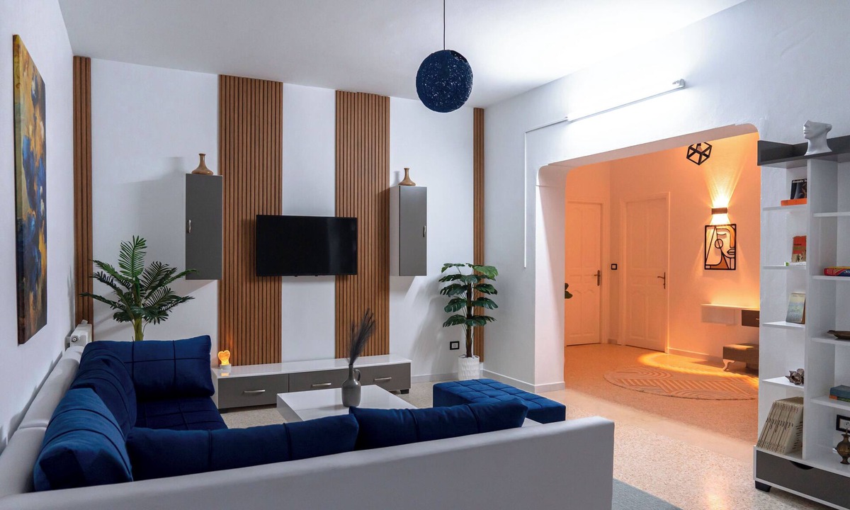Nabeul Apartment | CASABLU Apparte - Cozy blue terrace, Sunset view