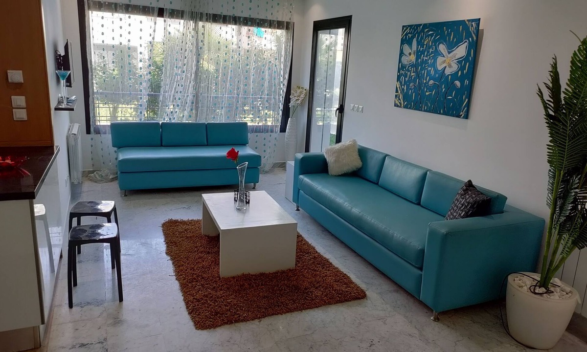Cite La Gazelle Apartment | Coquet Appartement S+1 Très Haut Standing au RDC Avec Jardin