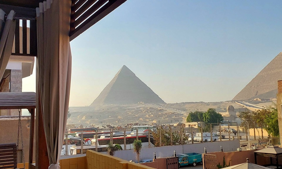 Kafrat al Jabal Hotel | Family-Friendly 2-Room Suite Jacuzzi Overlooking Giza Pyramids & Great Sphinx.