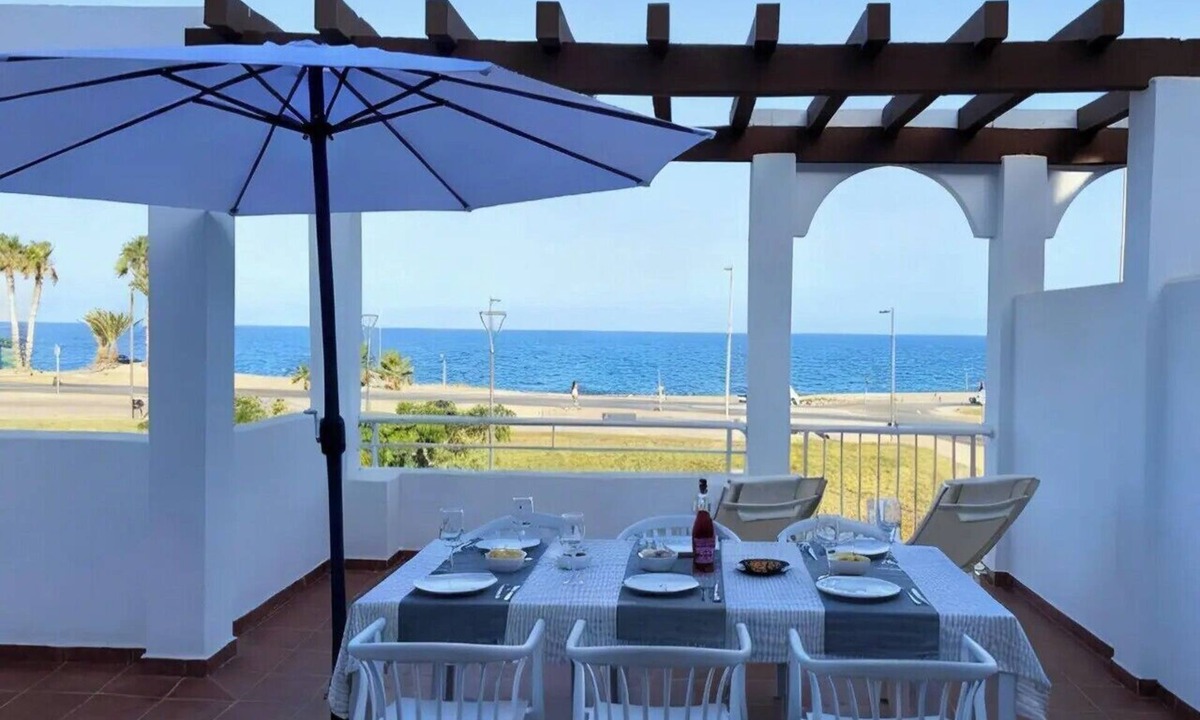 La Parata Apartment | Frontline Mojacar Beach 3BR - Terrace & Sea Views