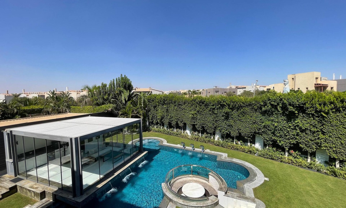 Sheikh Zayed City Villa | Luxury 6BD Smart Villa with Heated Pool in Sheikh Zayed