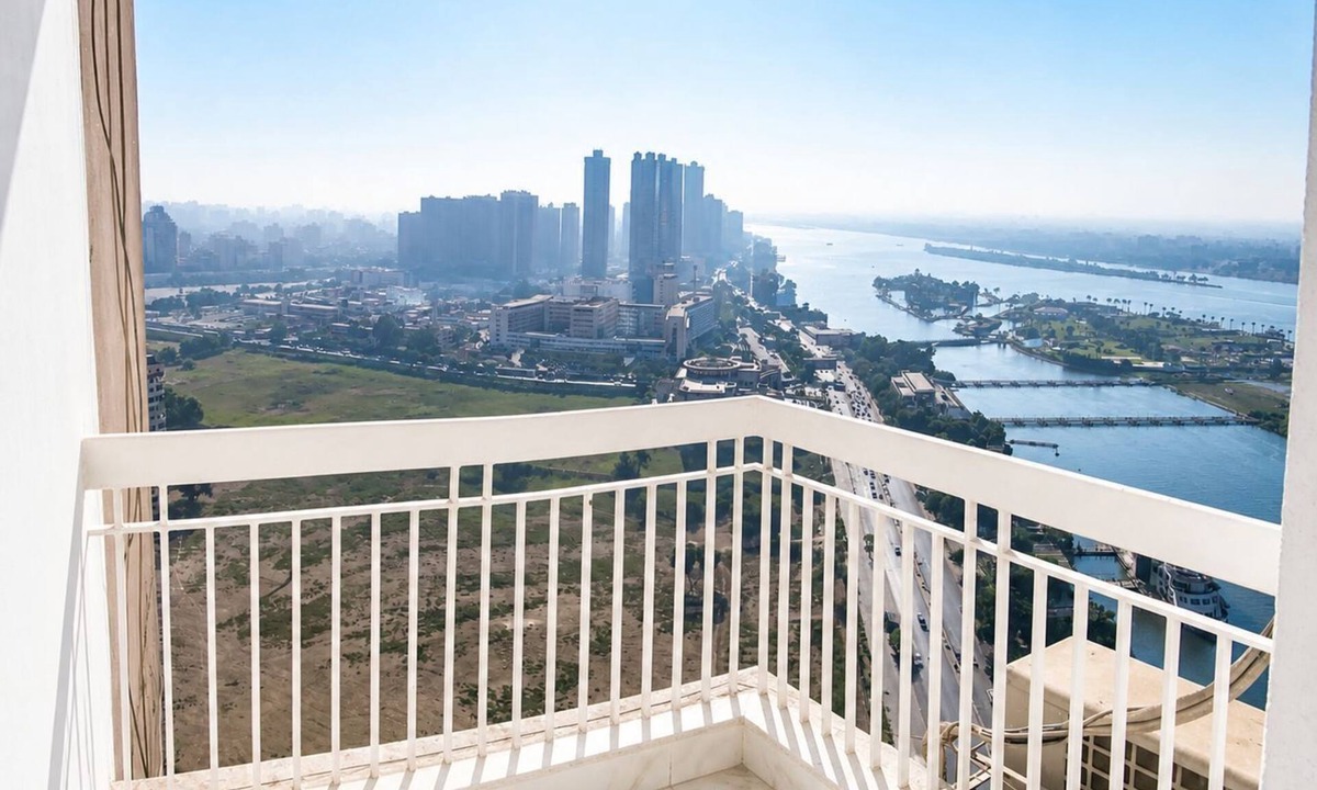 Cairo Apartment | Luxury Nile View Apartment in Cairo Private Balcony & 3 Bedrooms