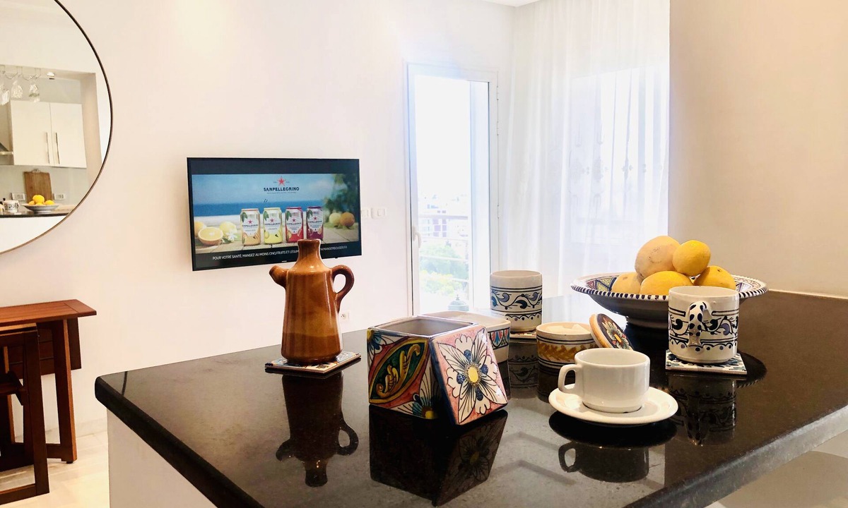 Sousse Apartment | Modern & fully equipped apartment with sea view 8 min away from hotel Mövenpick