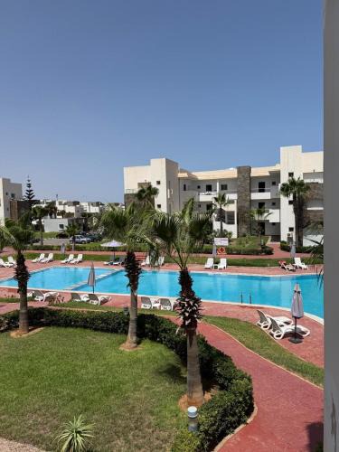 Marina Apartment | PERLA SAÏDIA APPART XXL Clima IPTV Piscine Parking Jardin
