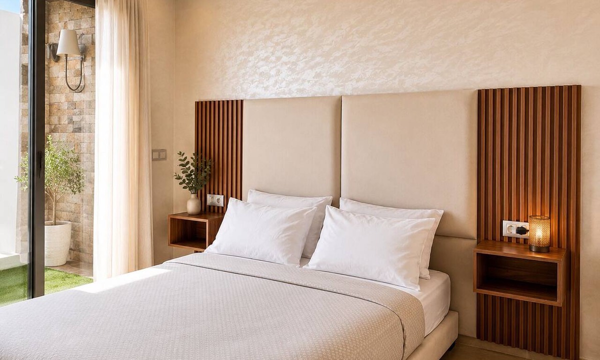 El Mansouria Apartment | Pool view, elegant apartment, quiet residence 5 minutes from the beach