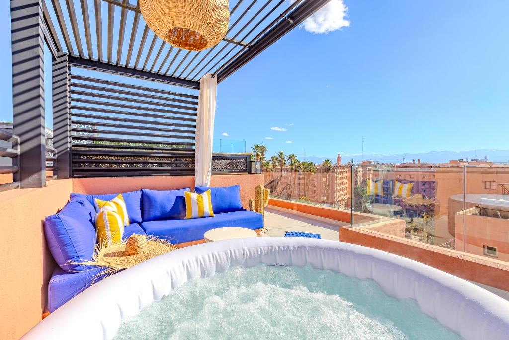 Semlalia Apartment | Private Luxury Penthouse Marrakech with Jacuzzi & Pool