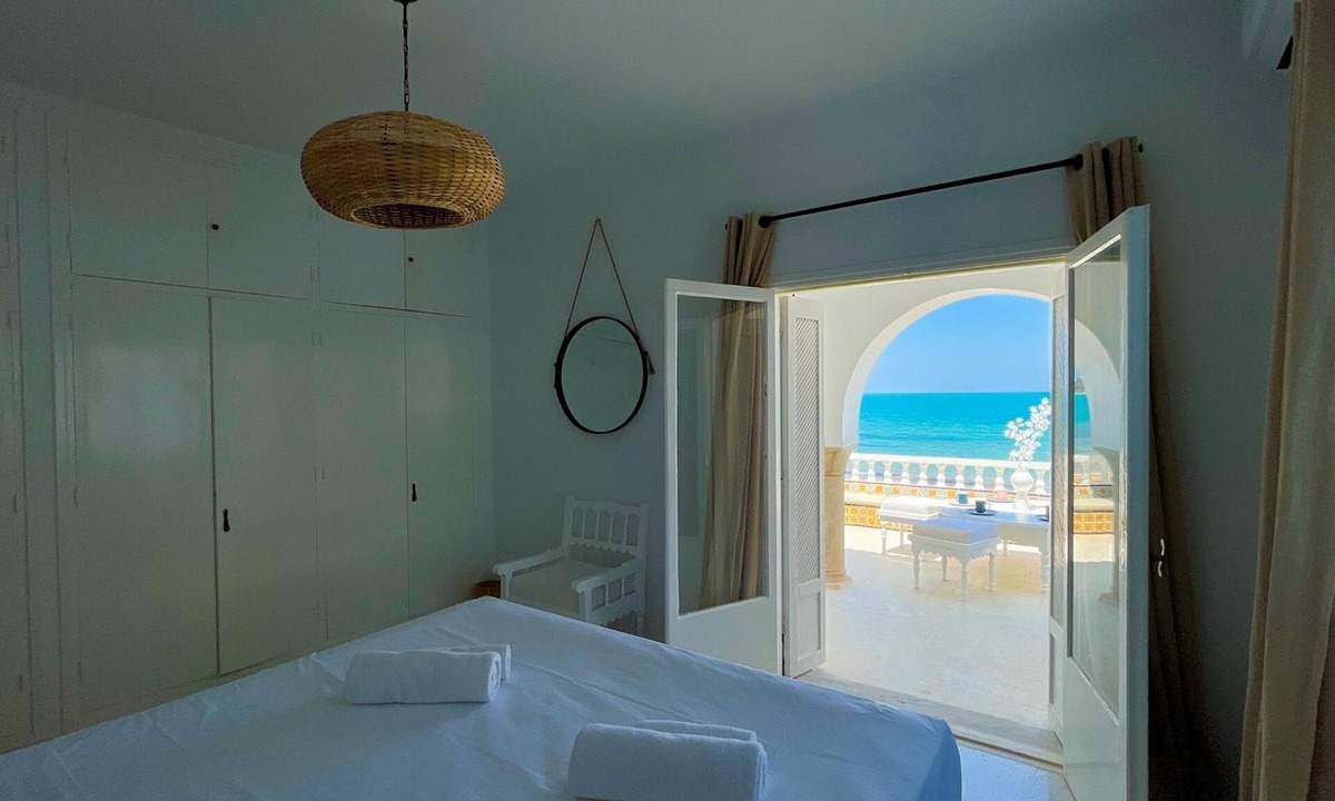 Sidi Abdel Aziz Villa | The Sea House beach front villa with pool