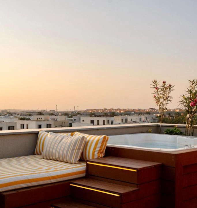 New Cairo Apartment | VELORA - Sodic Penthouse with jacuzzi & big terrace over New Cairo view
