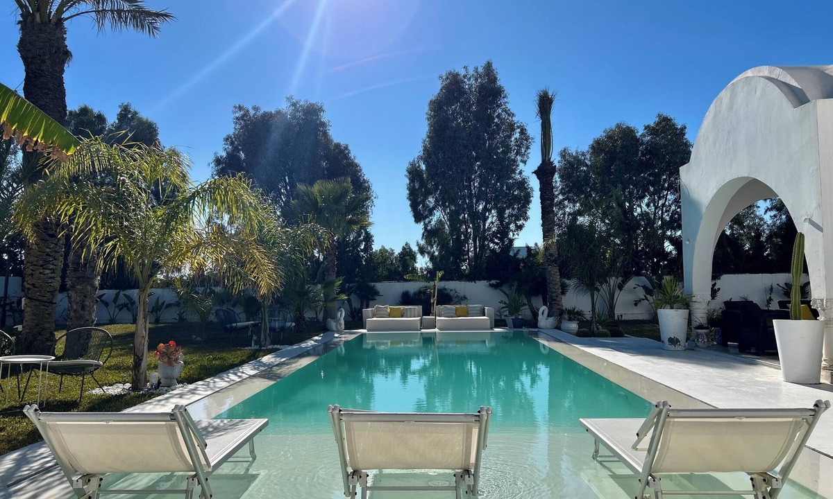 Bouficha Villa | Villa Lumina – A Luminous Private Retreat with Pool & Fireplace in Hammamet