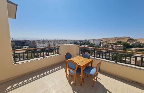 Village Road Apartment | AlDau Heights Modern Studio with Huge Terrace, Mountain & City View
