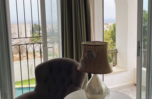 Hammamet Interieure Villa | Beach view villa in tranquil Hammamet AC, pool, 15min walk to the beach