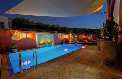 Targa Villa | Charming riad with half-board included, private heated pool, Jacuzzi, near the city center