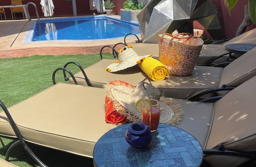 Targa Villa | Charming riad with half-board included, private heated pool, Jacuzzi, near the city center