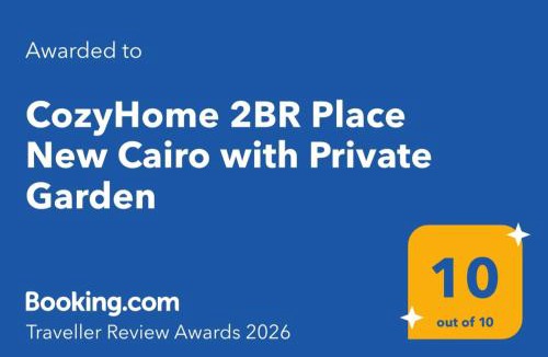 New Cairo Apartment | CozyHome 2BR Place New Cairo with Private Garden