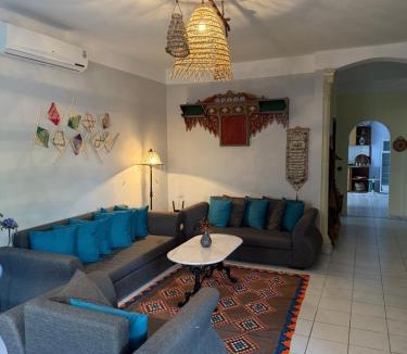 El Maamoura House | Dar Fatma Maamoura Walk to Beach Tunisian Getaway