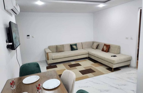 Raoued Apartment | Elegant furnished S1 apartment with AC and security in Ariana - Tunis