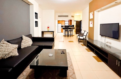 Al Mamsha El Seyahi Apartment | Fully furnished 02 BR with sea view roof top