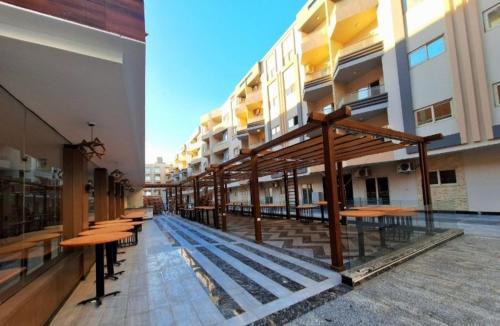 Al Mamsha El Seyahi Resort | La bella resort touristic walkway hurghada