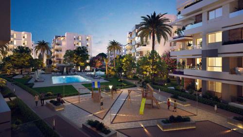 Al Alamayn Apartment | Luxury Lagoon View Apartment Palm Hills New Alamein