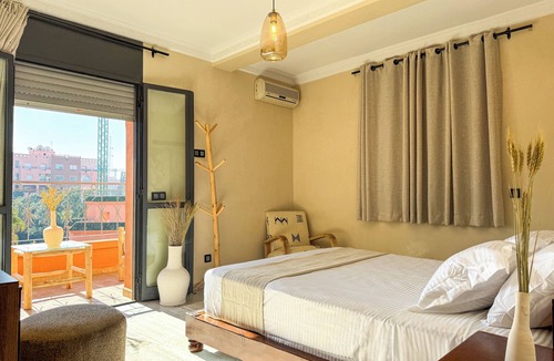 El Hara Condo | Majorelle Gueliz Appartement de Luxe-Vue Splendide