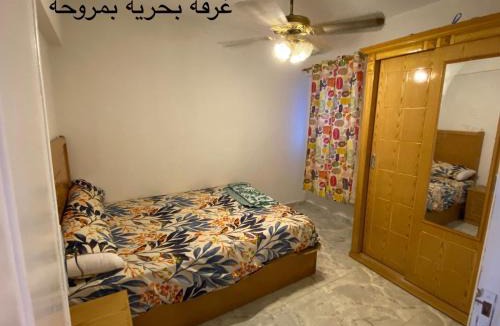 Dawwar Saqr Apartment | Marhaba Beach 2 bedroom apartment with air conditioner Egyptian only