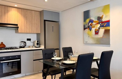 Ain Mezouar Apartment | Mosaic 54 - Heated Pool, Gym & Private Apt - Near Train Station & M Avenue