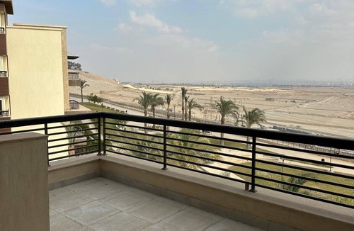 Cairo Apartment | Pyramids open view new 3-bedroom penthouse with concealed AC steps at Newgiza U.