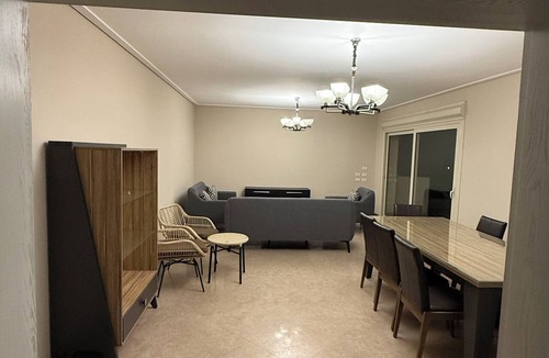 Cairo Apartment | Pyramids open view new 3-bedroom penthouse with concealed AC steps at Newgiza U.