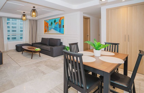 Branes Apartment | Top-floor 2-bedroom apartment, stunning beach views, just a 3-minute walk to the beach, train, mall.