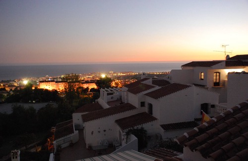 Nerja Apartment | Townhouse with stunning views and pool area, large sunny terrace
