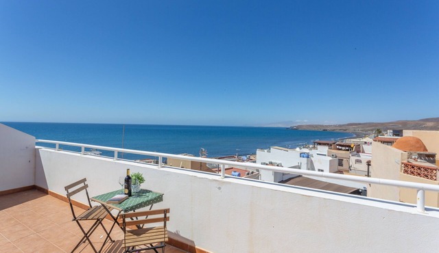 Beachfront Apartment in Tarajalejo with Sea Views and Shared Terrace in Tarajalejo