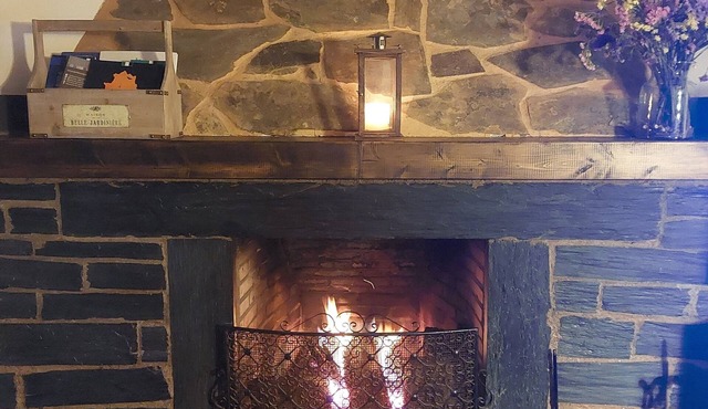 🏡 Charming cottage with fireplace & patio – natural pool just 500m away! 🐶🐱💗 in Sauceda