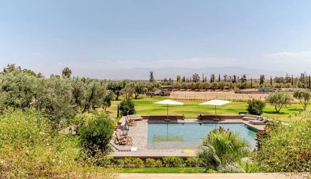 Luxury private villa Terre d’H with staff Marrakech. Families & golf lovers