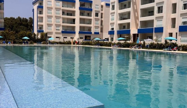 Martil Résidence Jardins Bleus pool & beach