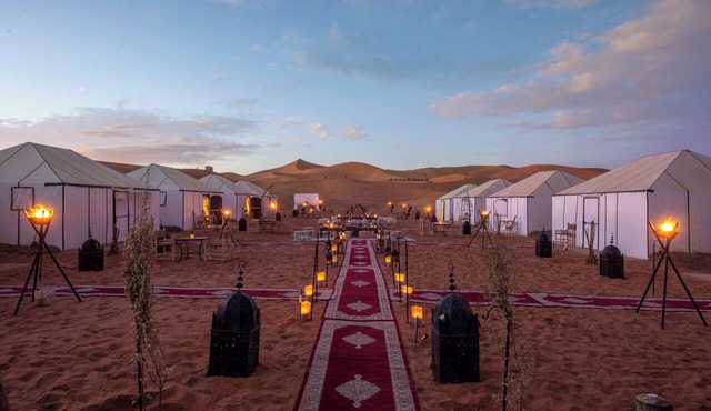 Sanmao desert luxury camp,Fantastic 20-bedroom campground in peaceful Merzouga
