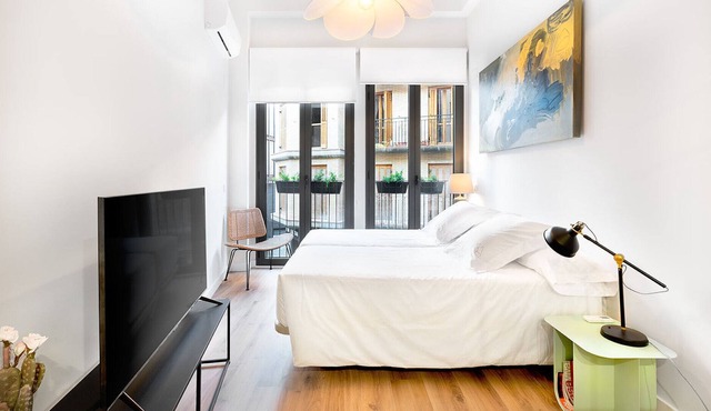 Studio with one double or two single beds in Tudela
