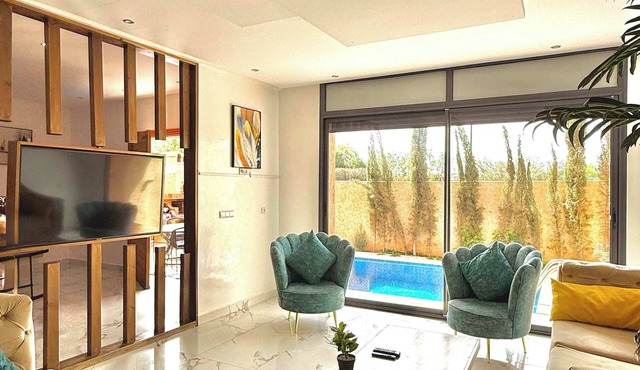 Villa with pool rooftop near Amelkis and Al Maaden golf courses Route de Ouarzazate area