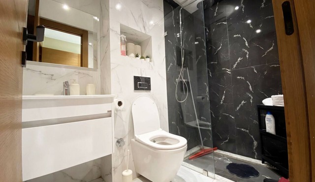 Wonderful 1-bedroom apartment with AC in vibrant Casablanca in Casablanca
