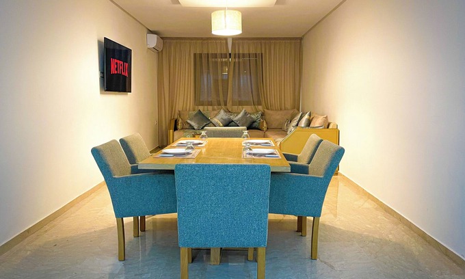 Hivernage Apartment | 2-bedroom apartment in enchanting Marrakesh with AC, WiFi