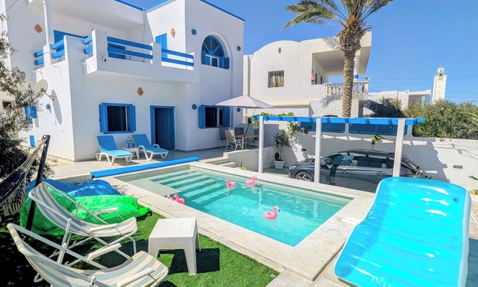 Zarzis Villa | Villa Bleue Plage Sonia