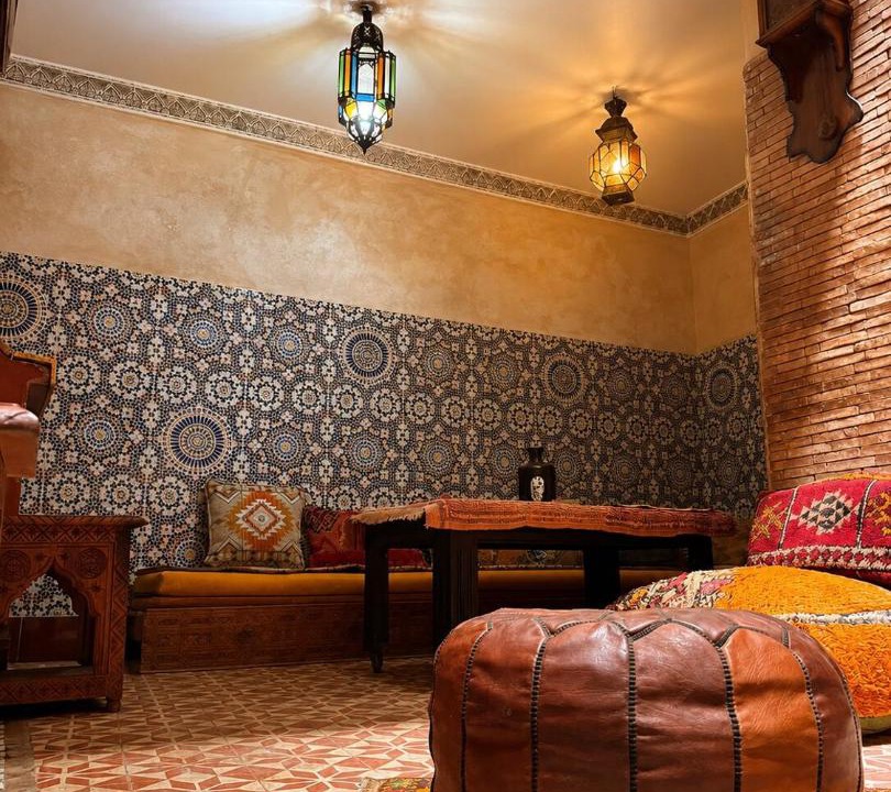 Zaouia Sidi Rhalem House | Authentic 5-Bedroom Medina House with Patio, Gym & Workspace