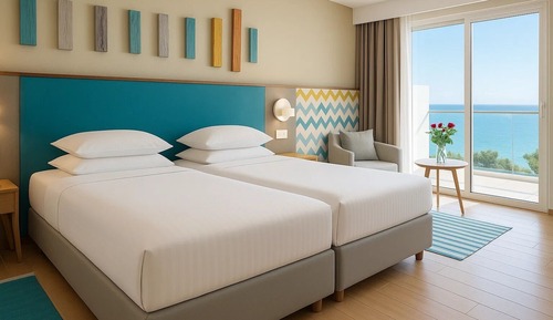 Superior Room, 2 Twin Beds, Balcony, Sea View