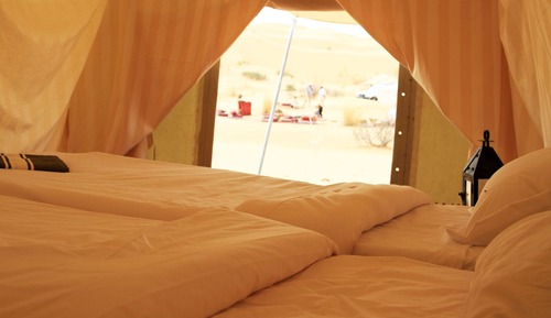 Deluxe Tent, 1 Double or 2 Twin Beds, Mountain View