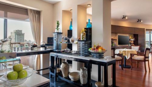 Luxury Twin Room with Nile View and Club Millesime Access