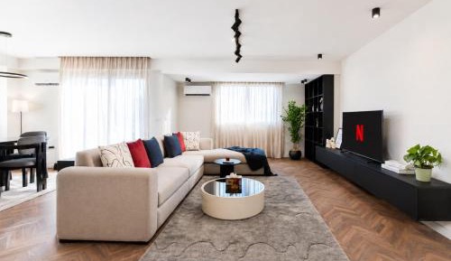 Three-Bedroom Premium Apartment with Balcony