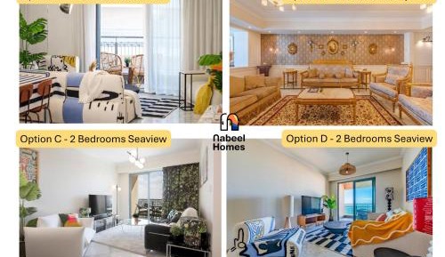 Two-Bedroom Apartment with Balcony and Sea View