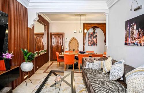 El Hara Apartment | Lumineux 2 chambres Central Marrakech WiFi and Cafe