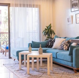 El Hara Apartment | Sublime appartement 2 chambres en plein centre entre Gueliz et hivernage avec piscine